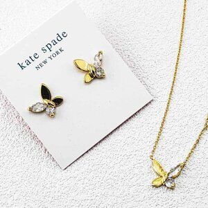 Kate Spade Butterfly Earring and Necklace Set
